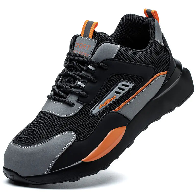 Men's Steel Toe Safety Shoes - Lightweight & Breathable