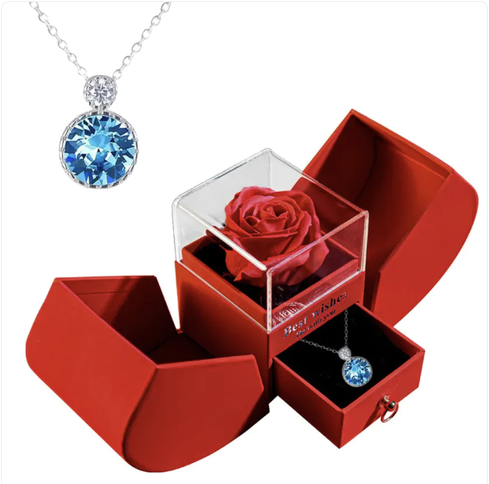 Christmas Necklace Jewelry Gift Box Set