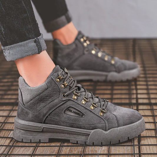 Men's High-Top Trendy All-Match Mid-Cut Boots