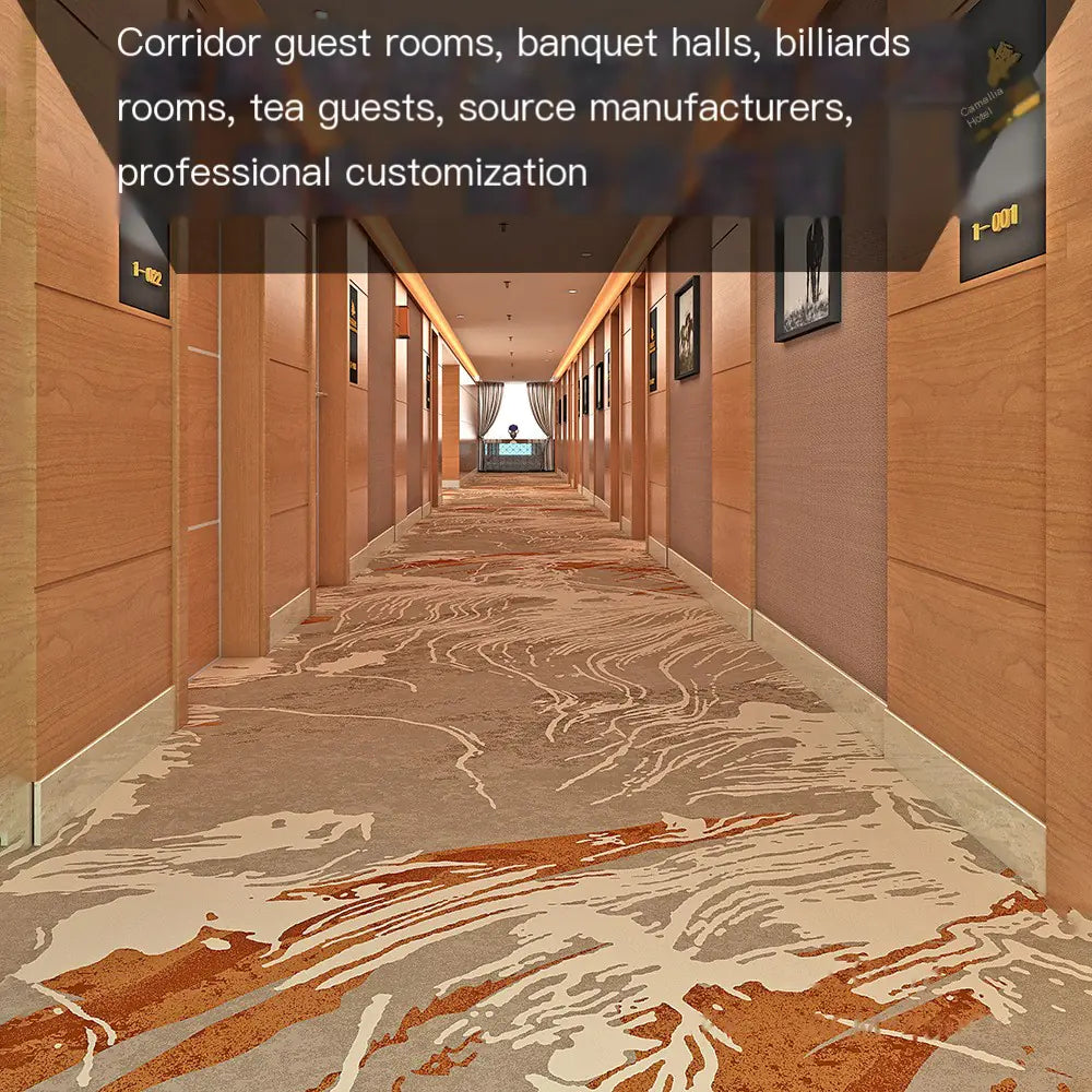 Simple Hotel Carpet for Rooms, Corridors, and Halls