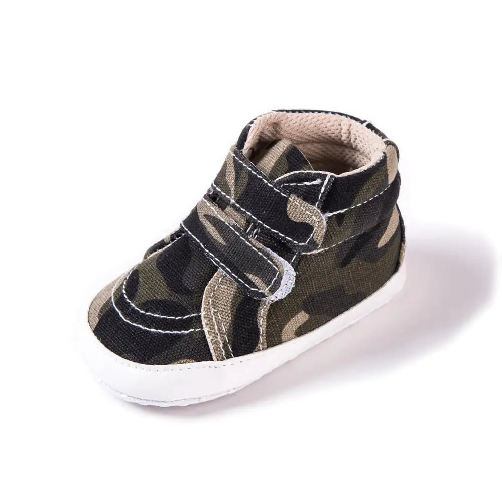 Camouflage Canvas Double Strap Baby Shoes
