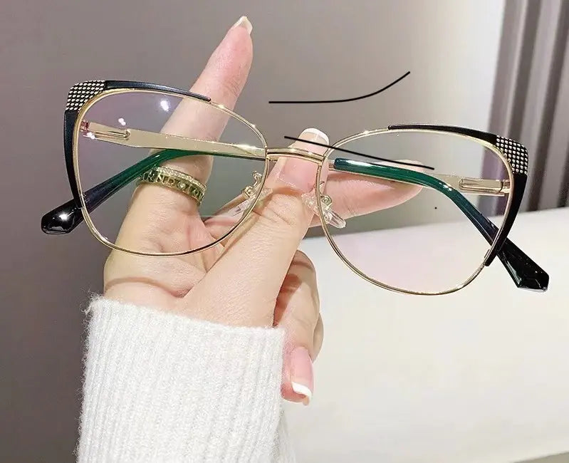 H 7151 Cat Eye Glasses for Men and Women, Anti-Blue Light