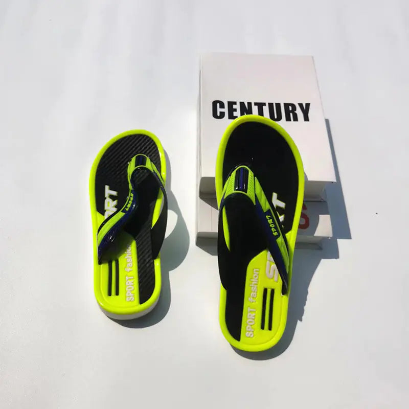 Men's Summer Flip Flops - Durable Casual Beach Sandals