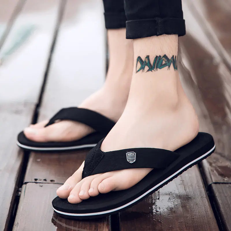 Korean Style Non-Slip Platform Beach Slippers