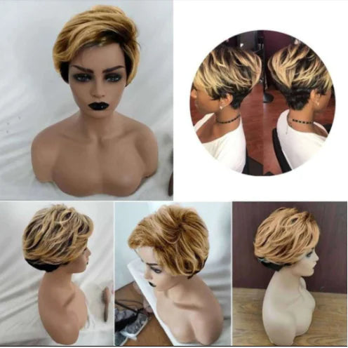 European Beauty Fashion Short Straight Hair Bundle