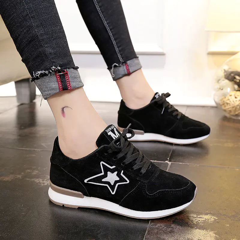 Black Casual Running Shoes for Girls and Women