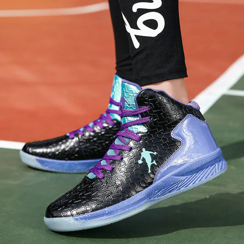 High-Top Basketball Shoes for Couples - Durable & Breathable