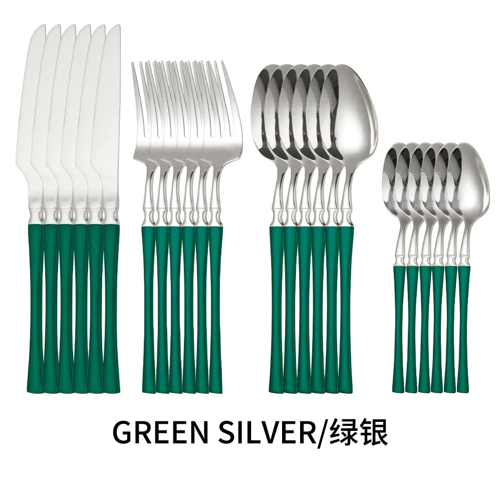 Titanium Coated Stainless Steel Cutlery Set for Dining