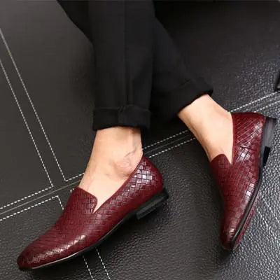Men's Spring Casual Weave Loafers - British Style