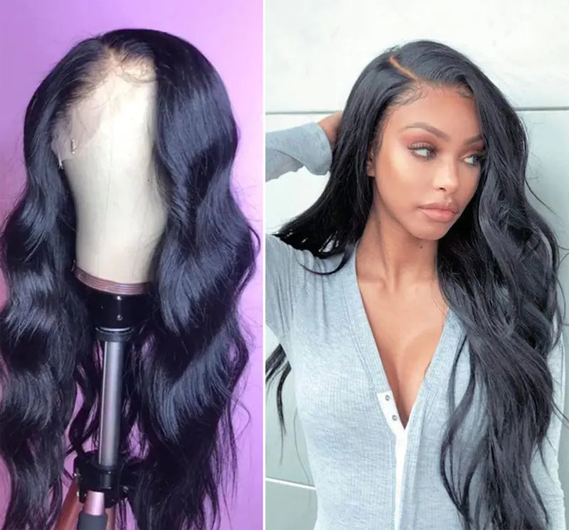 Natural Black Fluffy Wavy Synthetic Hair Cover