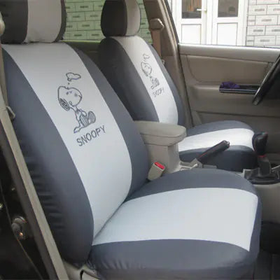 Universal Car Seat Covers - Cute Cartoon Fabric Set