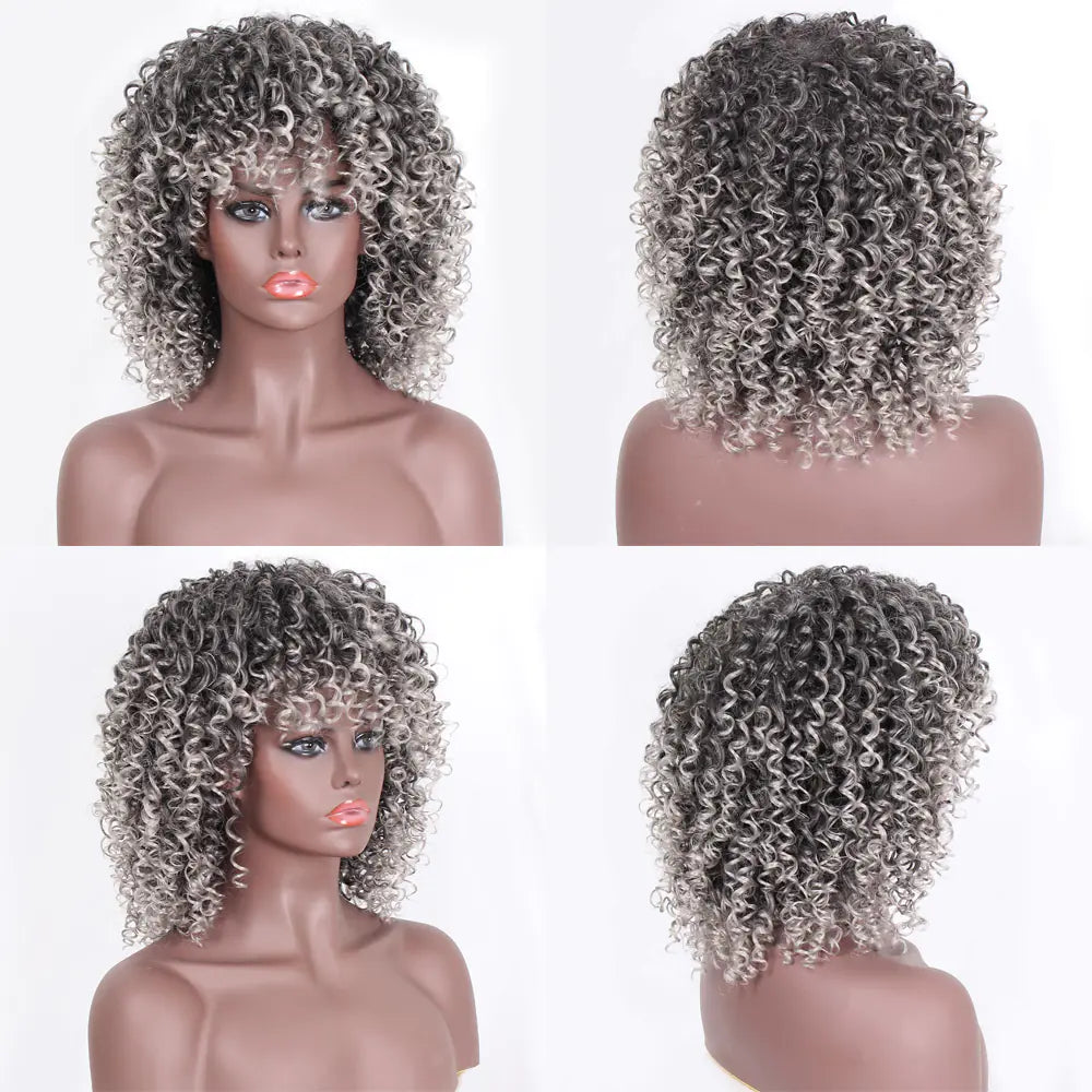 Short Curly Hair Wig for Women
