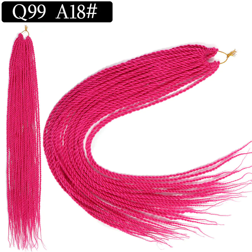 African Twist Braid Synthetic Hair Wig for Wholesale