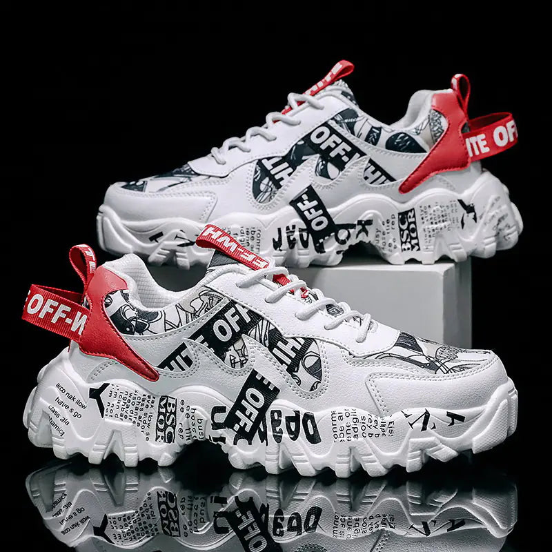 Summer Breathable Men's Sneakers - Trendy Casual Shoes