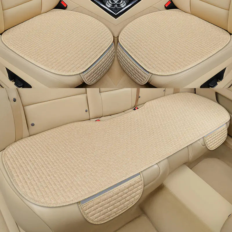 Summer Linen Comfortable Car Seat Cushion Set (3 pcs)