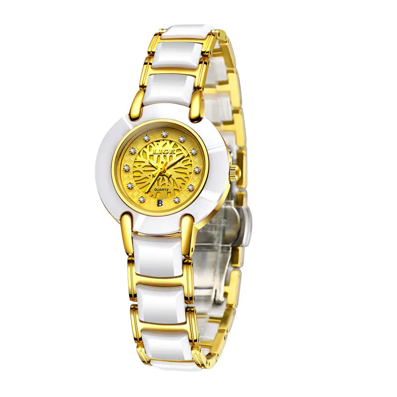 Imported Movement Ceramic Watch for Couples