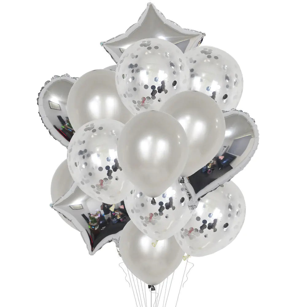 12-Inch Transparent Star Balloon Set for Parties