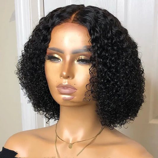 Ladies Short Curly Synthetic Lace Front Wig