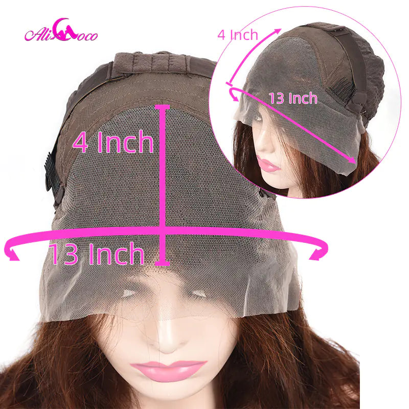 Chocolate Brown Lace Front Human Hair Wig for Women