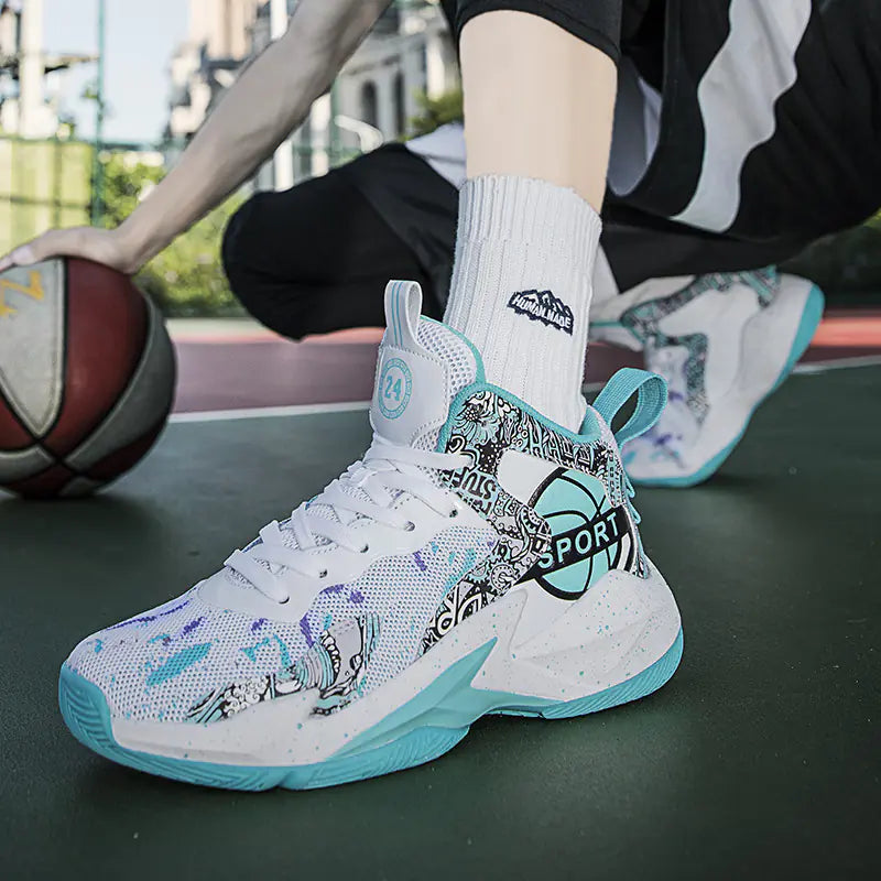 Men's Basketball Shoes - Spring New Breathable Sneakers
