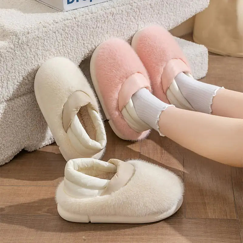 Cozy Anti-Slip Plush Winter Slippers for Couples