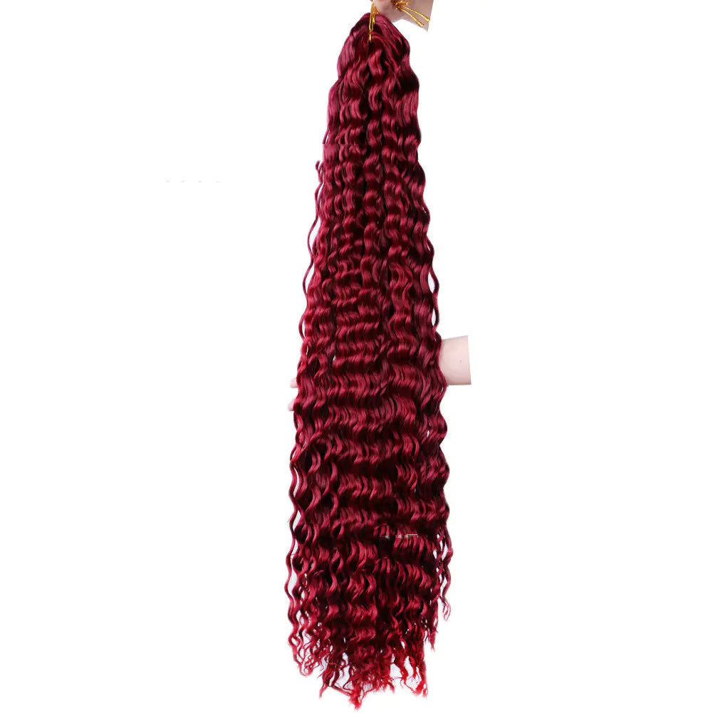 32-Inch Deep Curve Crochet Chemical Fiber Wig