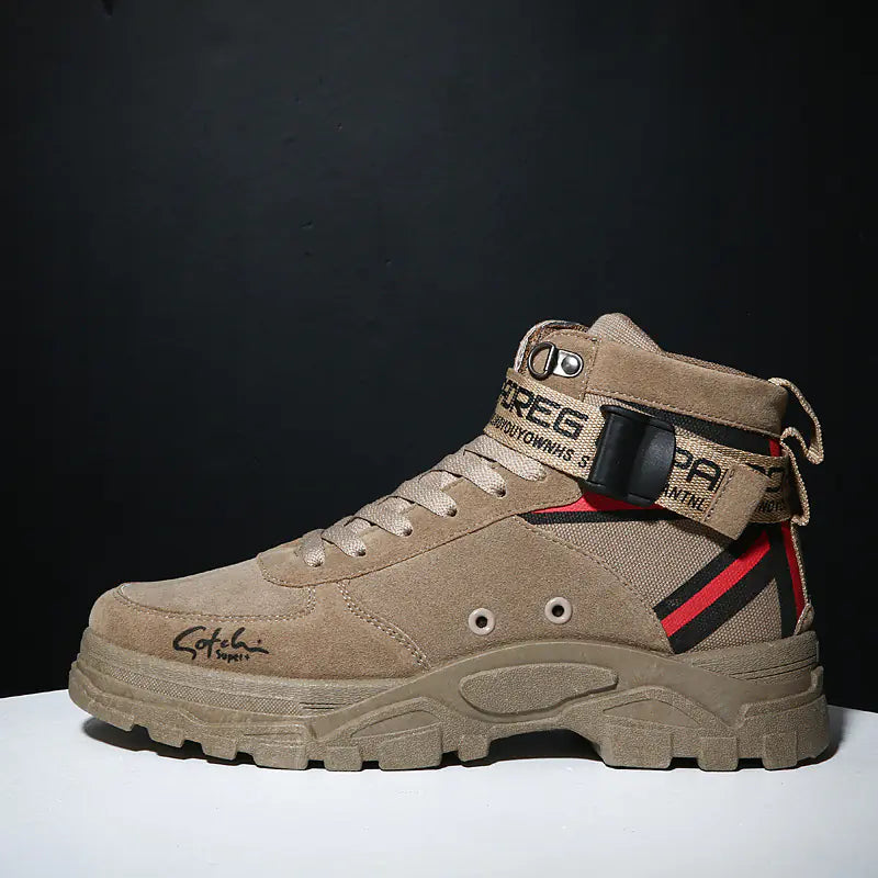 Men's Vintage High-Top Martin Boots - Street Style