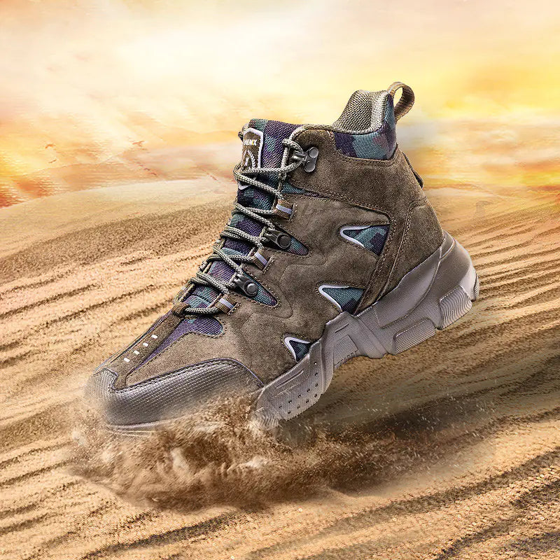 Men's High Top Hiking Boots - Trendy Work Boots