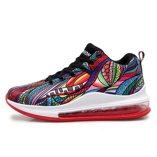 Colorful Low-Top Basketball Sneakers with Air Cushion