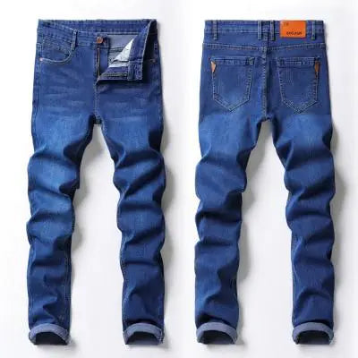 Men's Straight Stretch Denim Trousers - Fashion Style