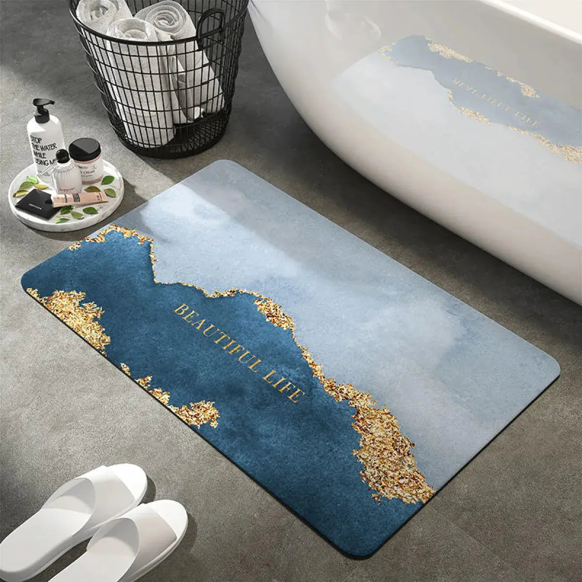 Diatom Ooze Bathroom Absorbent Non-slip Floor Mat