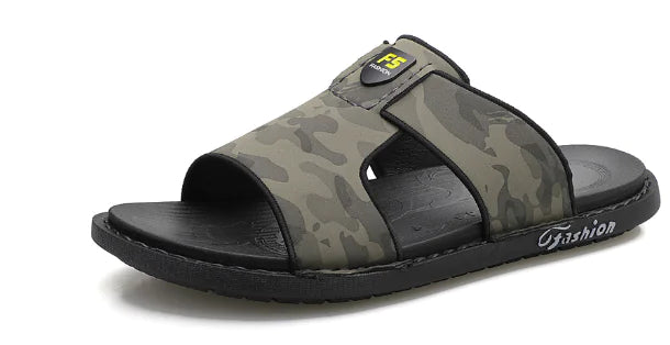 Men's Soft Sole Leather Non-Slip Flip Flops Shoes