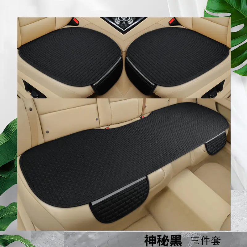 Summer Linen Comfortable Car Seat Cushion Set (3 pcs)