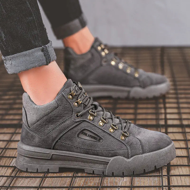 Men's High-Top Trendy All-Match Mid-Cut Boots