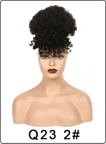 Lady Africa Fake Fluffy Hair Bud Bangs with Pack