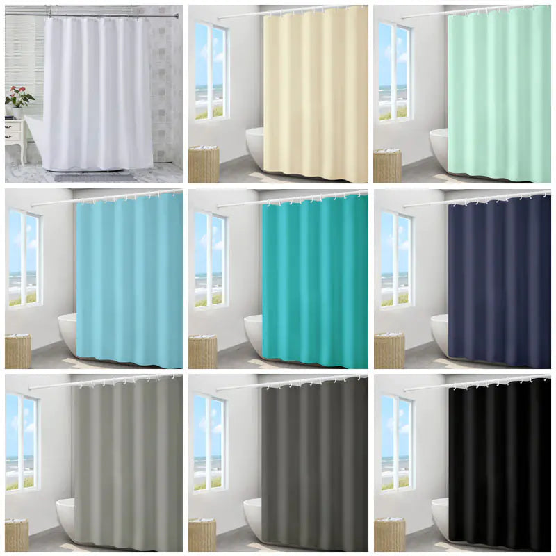 Thick Waterproof Shower Curtain for Bathroom Use