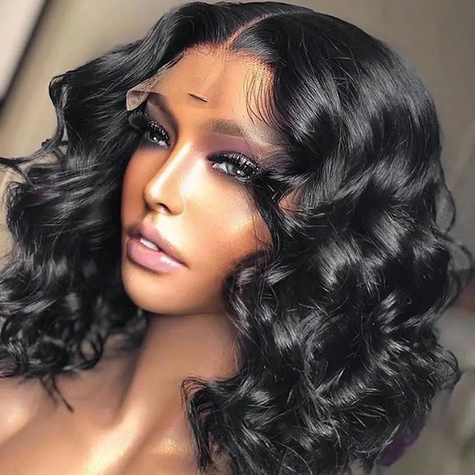 Lace Front Short Curly Wig for African Women (In Stock)