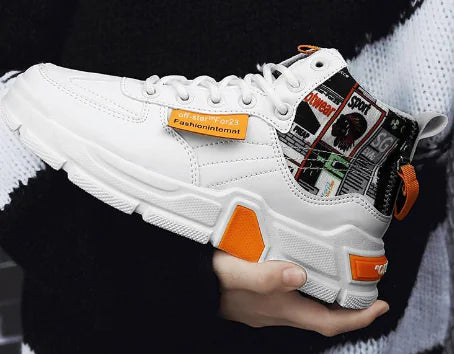 Men's High-Top Waterproof Sneakers for Fall/Winter