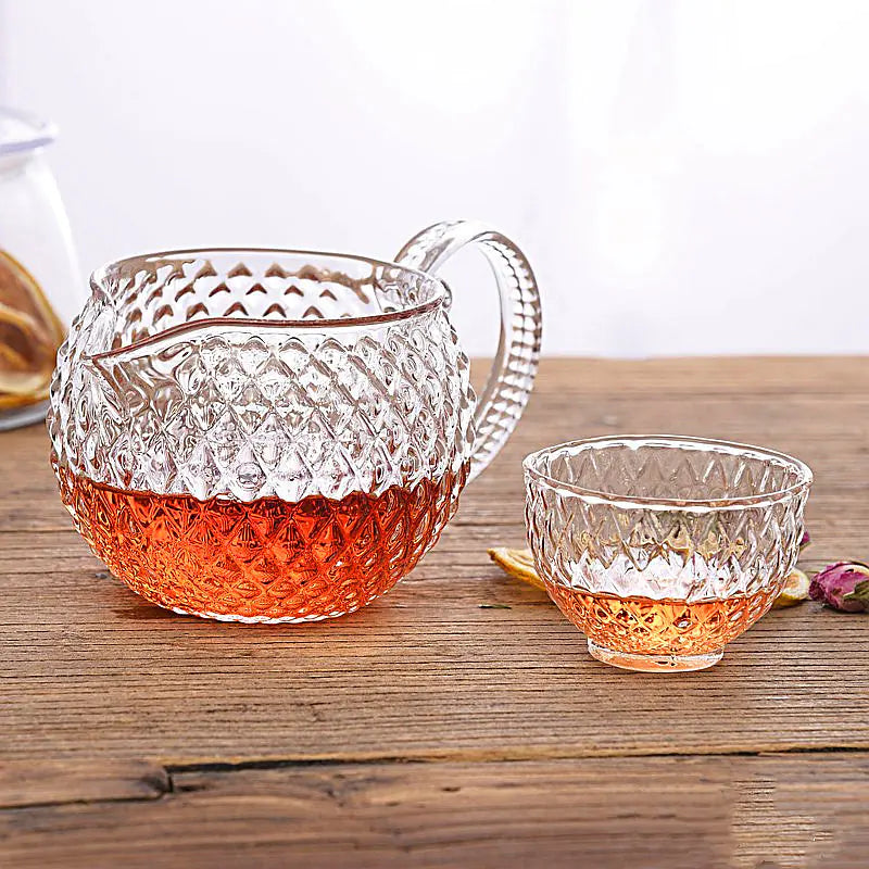 Borosilicate Glass Sunflower Teapot for Floral Tea