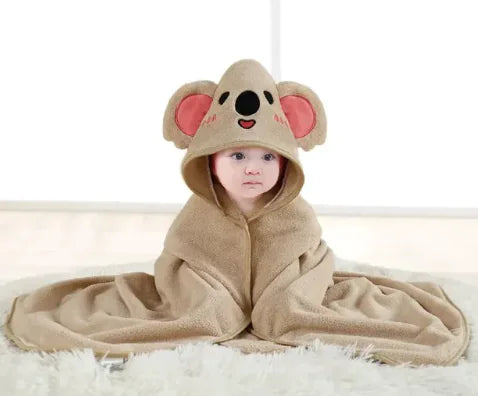 Cartoon Hooded Towel for Infants (80cm x 80cm)