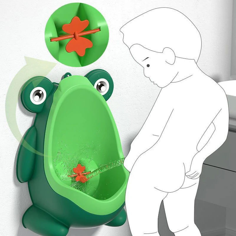 Cute Frog Urinal Trainer with Aiming Target for Kids