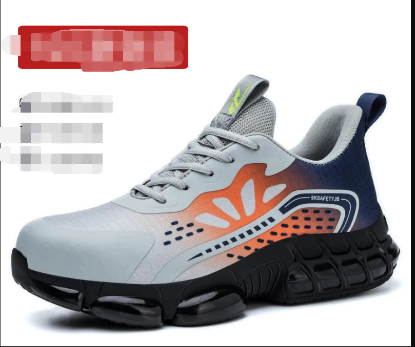 Men's Steel Toe Work Boots - High Top Safety Shoes