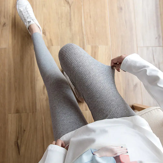 Real Shot of New Autumn Cotton Leggings for Pregnant Women