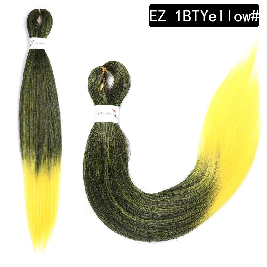 EZ Colorful Braided African Synthetic Hair Wig 26"