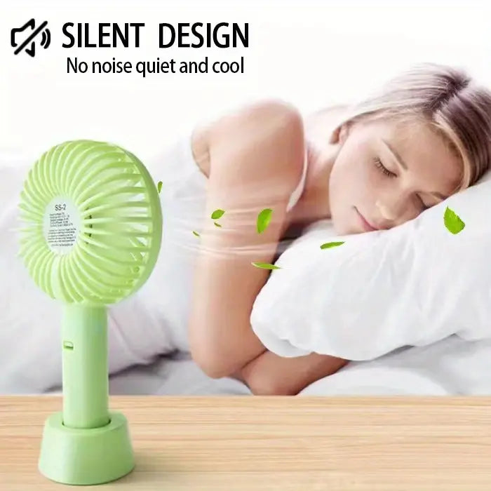 Mini USB Rechargeable Handheld Electric Fan (1pc)