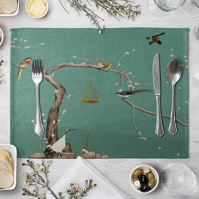 Creative European Square Table Mat for Home Decor
