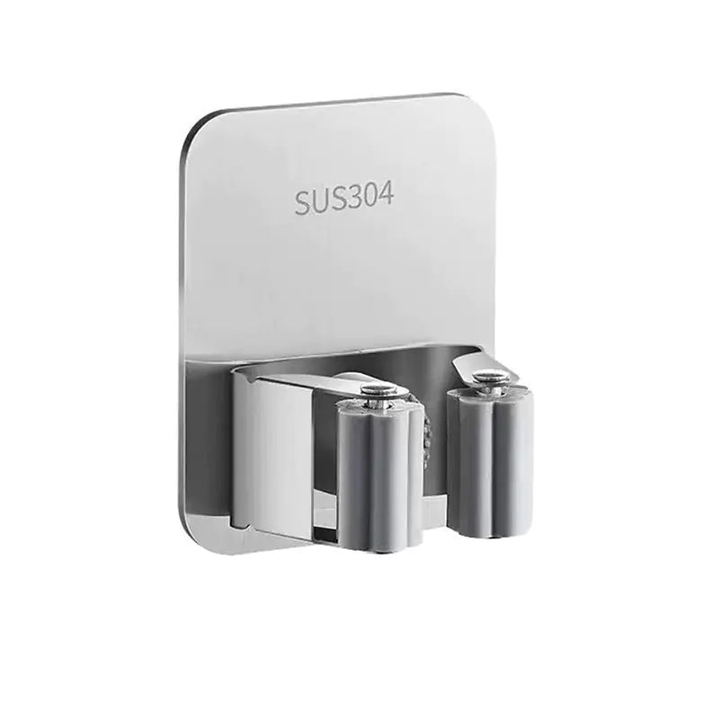 Wall-Mounted Mop Hook with Strong Adhesive Storage Clip