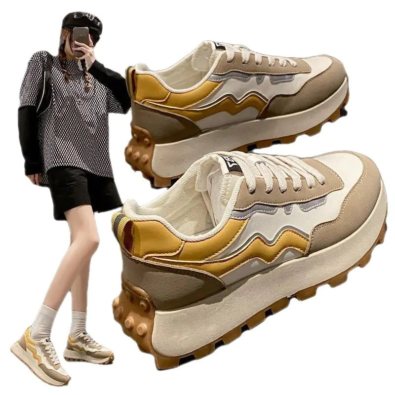 Spring Casual Thick Bottom Sports Shoes for Women