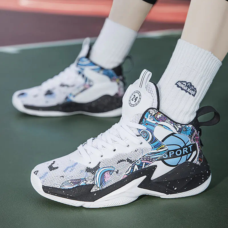 Men's Basketball Shoes - Spring New Breathable Sneakers