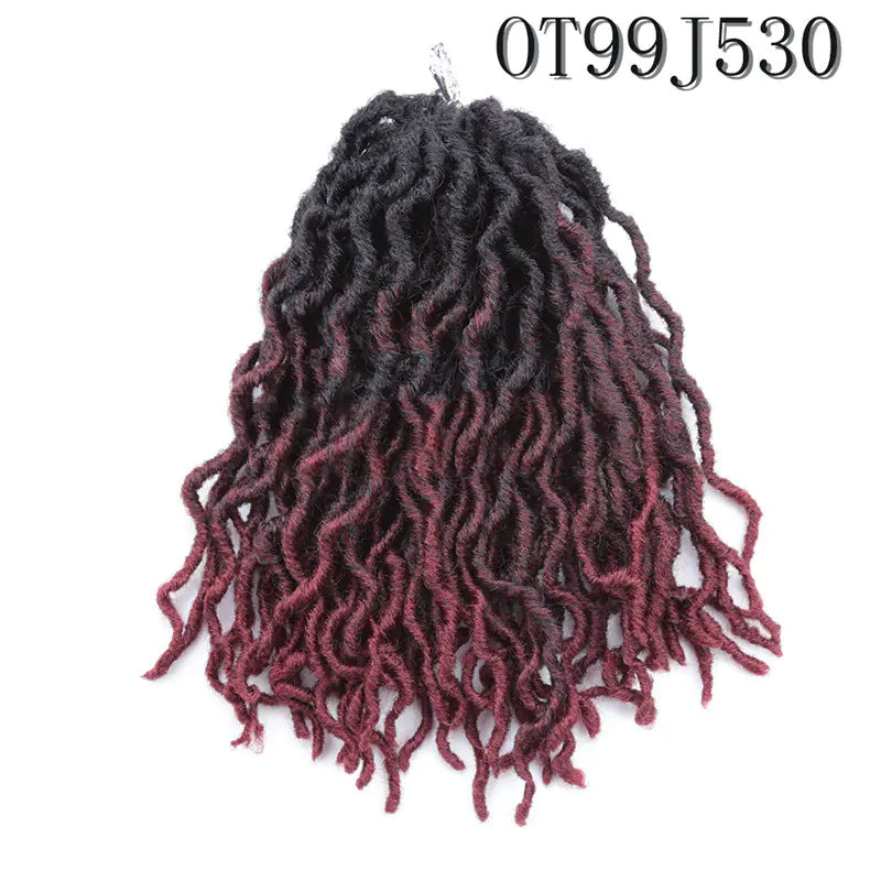 12-Inch African Long Curly Chemical Fiber Braid